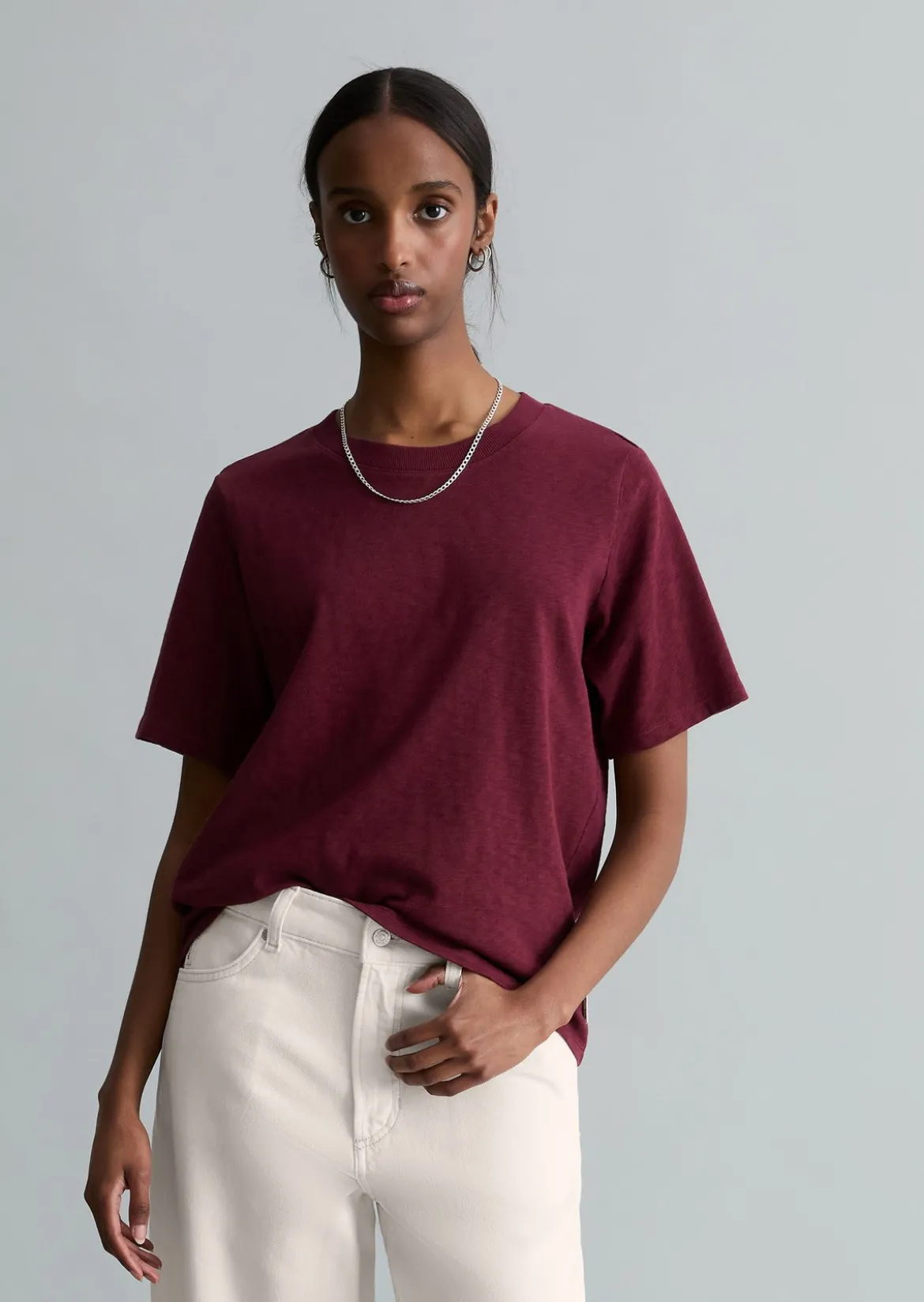 DfC Slub-Jersey-T-Shirt loose aus softer Bio-Baumwolle