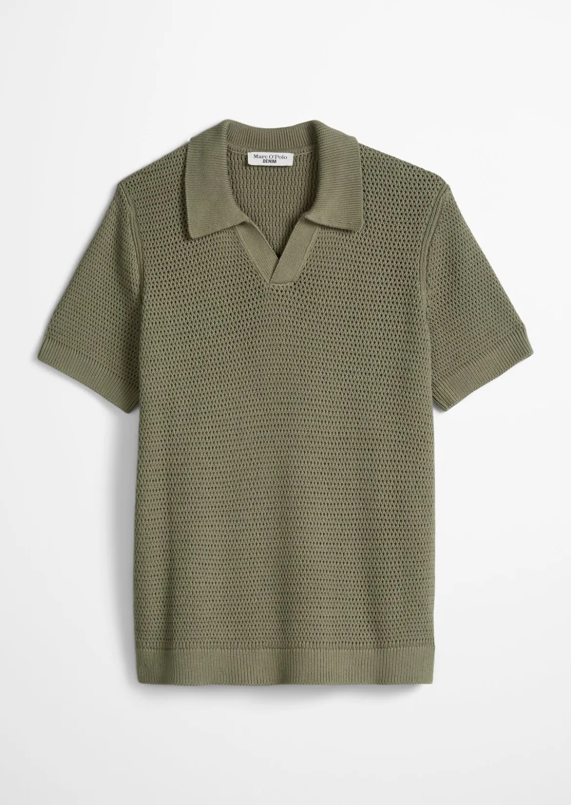DfC Strick-Poloshirt relaxed mit luftiger Strickstruktur