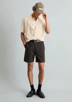 DfC Strickshirt regular im Polostil mit Knopfleiste