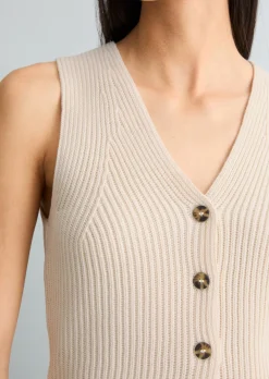 DfC Strickweste regular aus reinem Organic Cotton-Garn