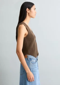 DfC Strickweste regular aus reinem Organic Cotton-Garn