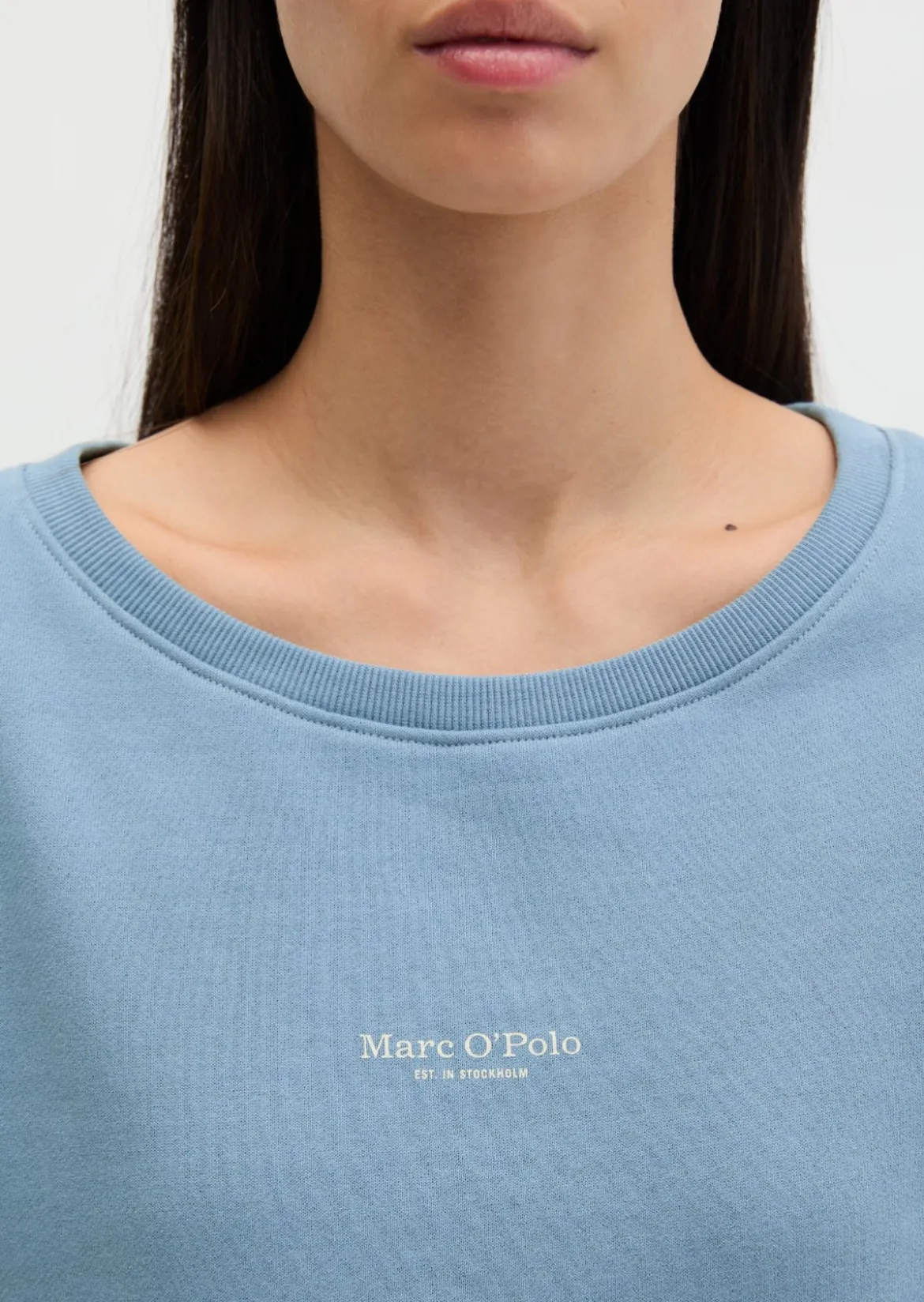 DfC Sweatshirt relaxed garment-dyed mit gepeachter Oberfläche