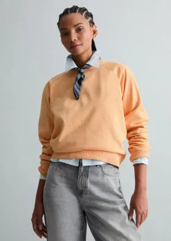 DfC Sweatshirt relaxed mit Rippstrick-Bündchen