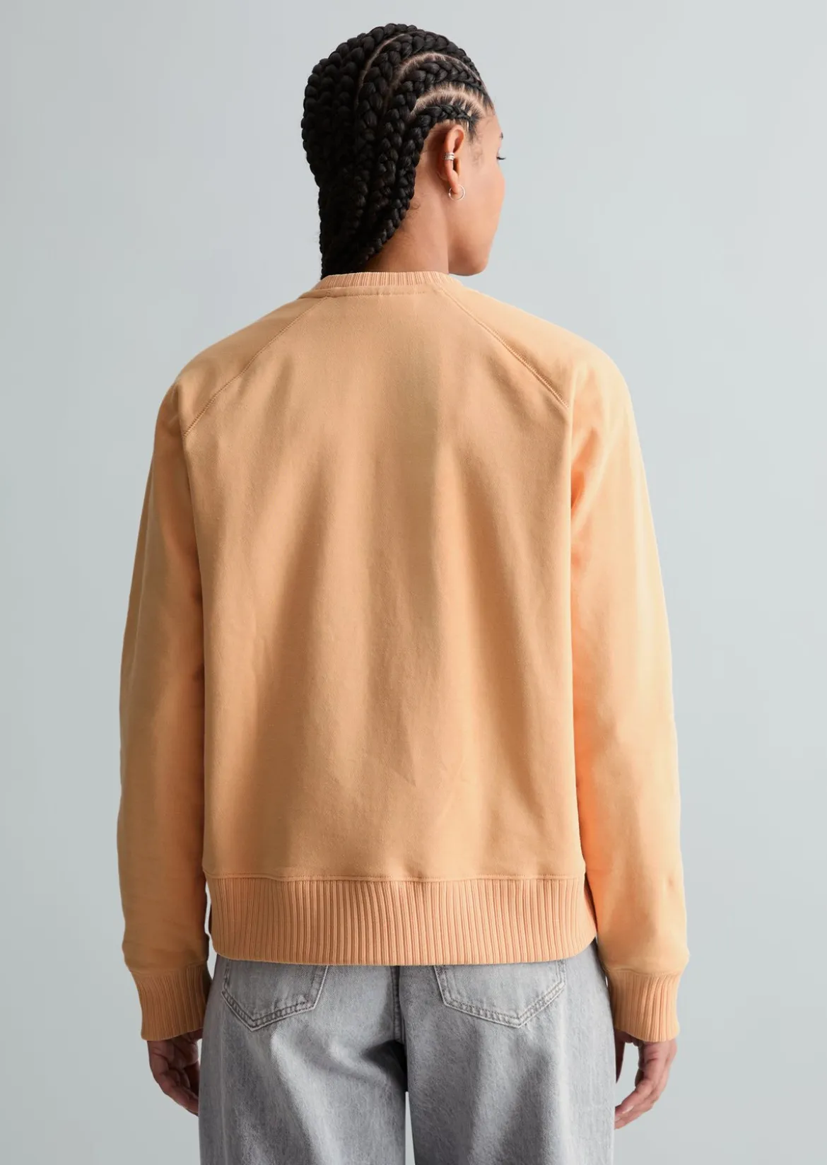 DfC Sweatshirt relaxed mit Rippstrick-Bündchen