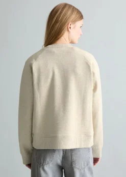 DfC Sweatshirt relaxed mit Rippstrick-Bündchen