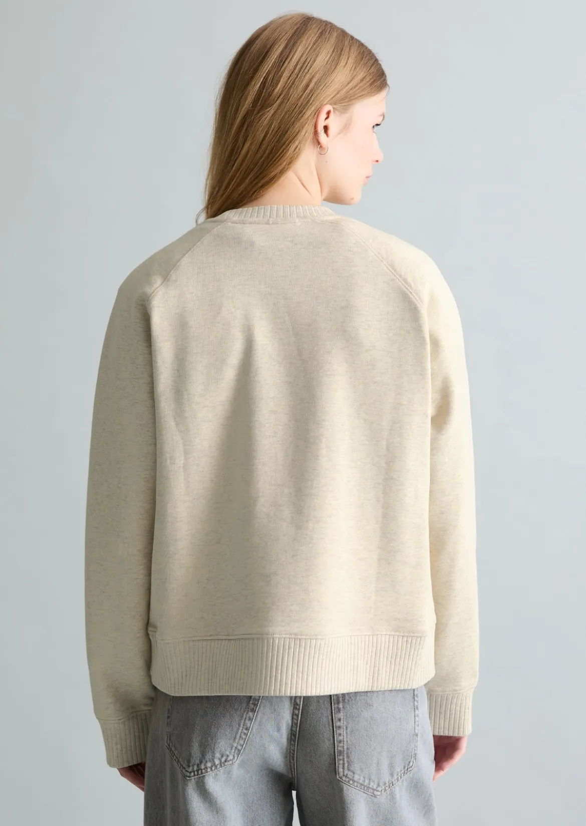DfC Sweatshirt relaxed mit Rippstrick-Bündchen