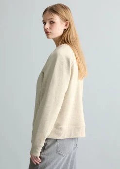 DfC Sweatshirt relaxed mit Rippstrick-Bündchen