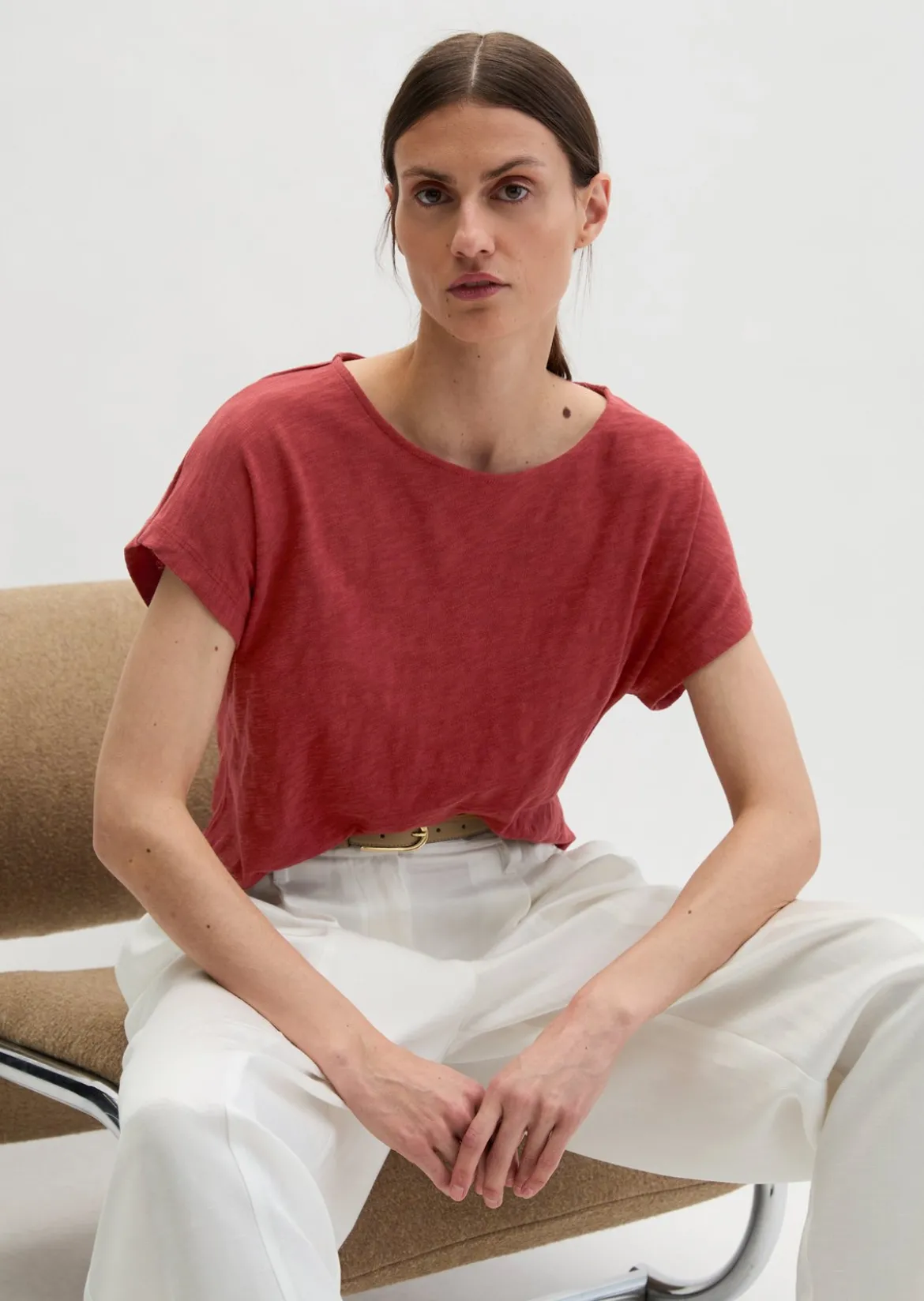 DfC T-Shirt loose aus Slub-Jersey