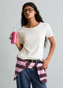 DfC T-Shirt mit Struktur relaxed aus reiner Bio-Baumwolle
