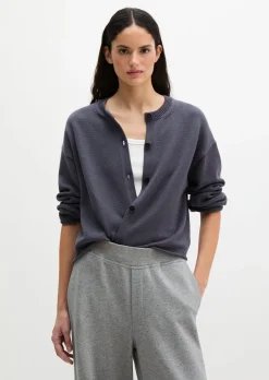 DfC V-Neck-Cardigan oversized aus Organic-Cotton-Garn