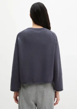 DfC V-Neck-Cardigan oversized aus Organic-Cotton-Garn