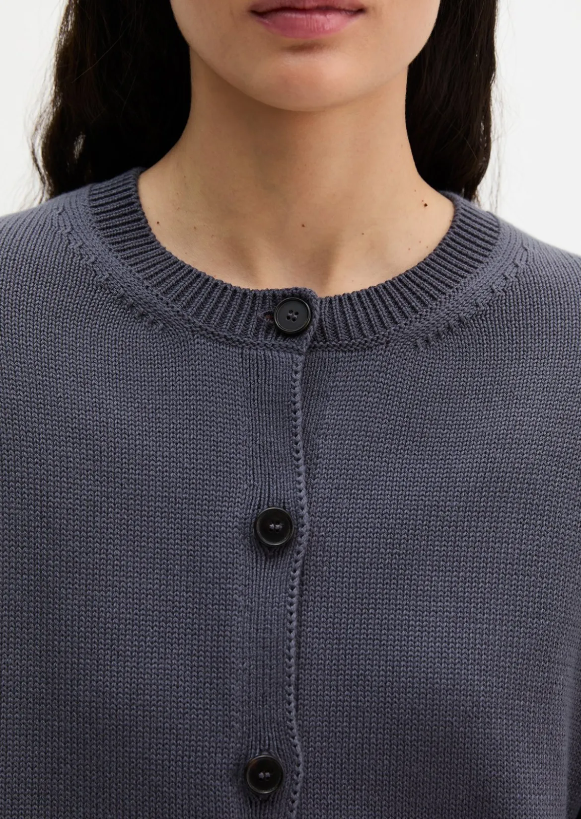 DfC V-Neck-Cardigan oversized aus Organic-Cotton-Garn
