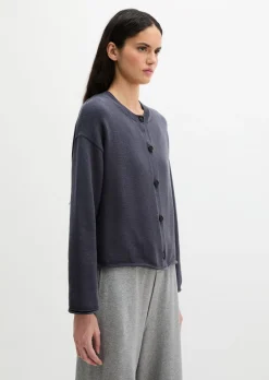 DfC V-Neck-Cardigan oversized aus Organic-Cotton-Garn