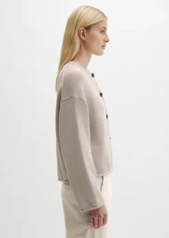 DfC V-Neck-Cardigan oversized aus Organic-Cotton-Garn