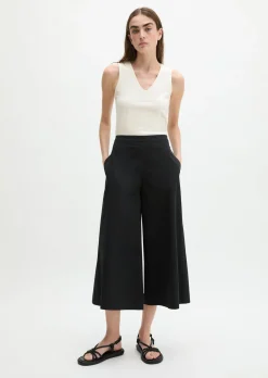 DfC V-Neck-Top slim aus weichem Stretch-Jersey