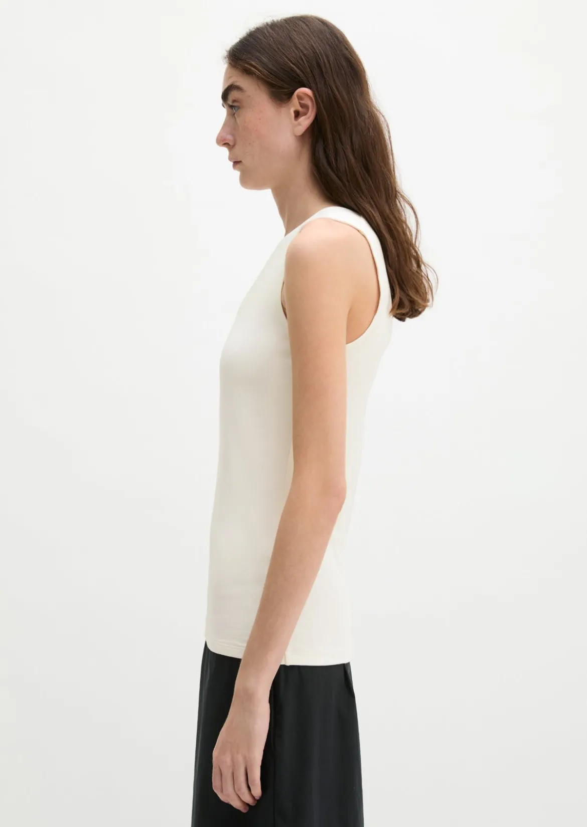 DfC V-Neck-Top slim aus weichem Stretch-Jersey