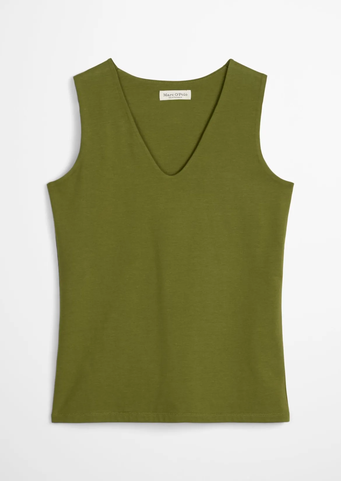DfC V-Neck-Top slim aus weichem Stretch-Jersey