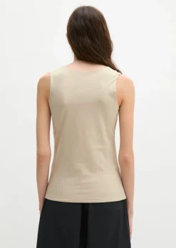 DfC V-Neck-Top slim aus weichem Stretch-Jersey