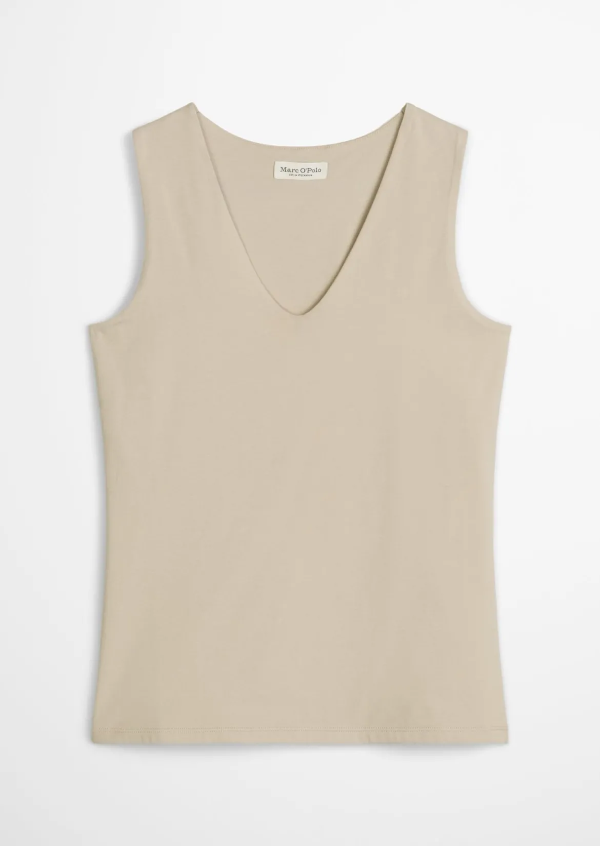 DfC V-Neck-Top slim aus weichem Stretch-Jersey