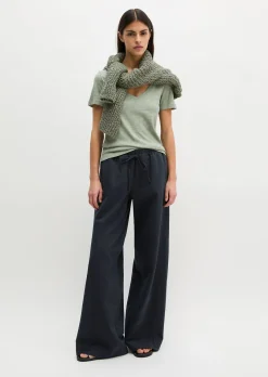 DfC V-Neck-T-Shirt regular aus Slub-Jersey