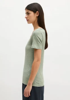 DfC V-Neck-T-Shirt regular aus Slub-Jersey