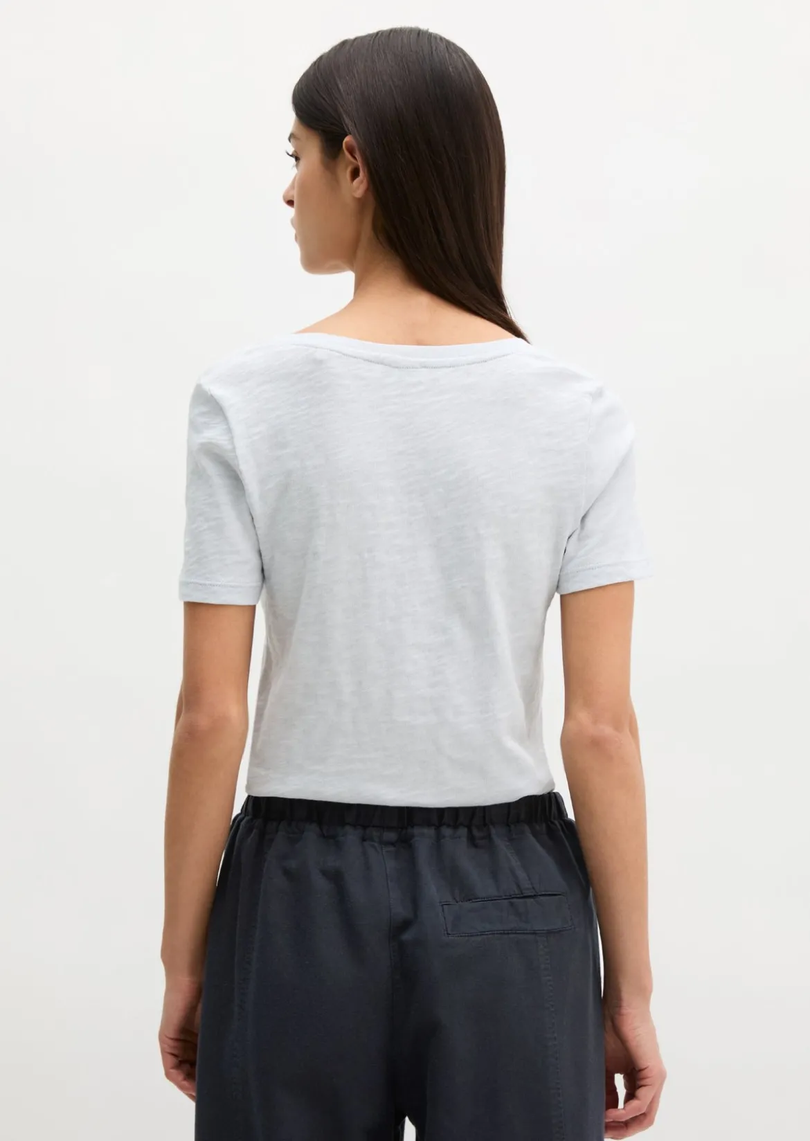 DfC V-Neck-T-Shirt regular aus Slub-Jersey