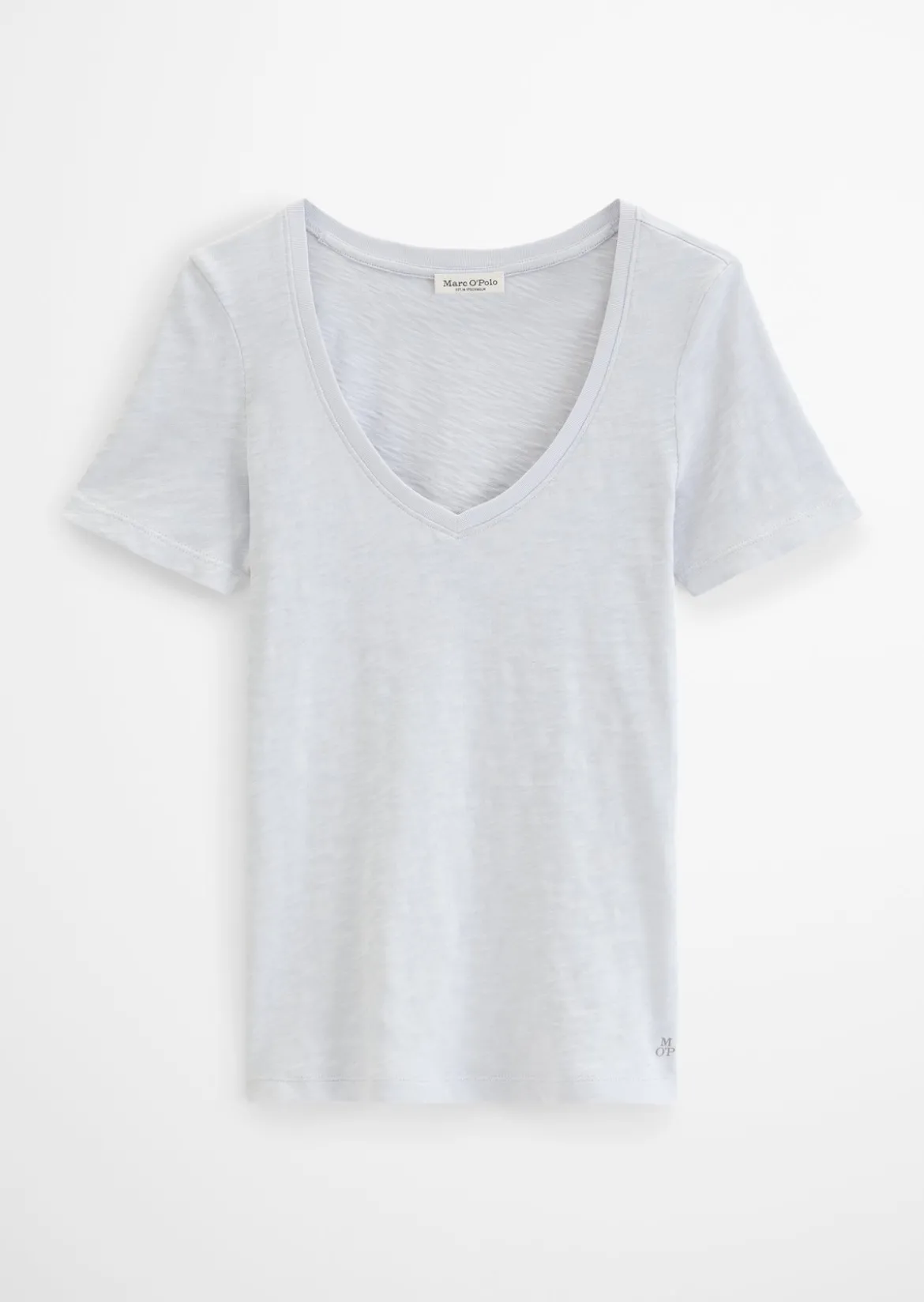 DfC V-Neck-T-Shirt regular aus Slub-Jersey