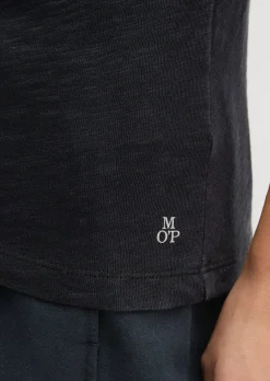 DfC V-Neck-T-Shirt regular aus Slub-Jersey