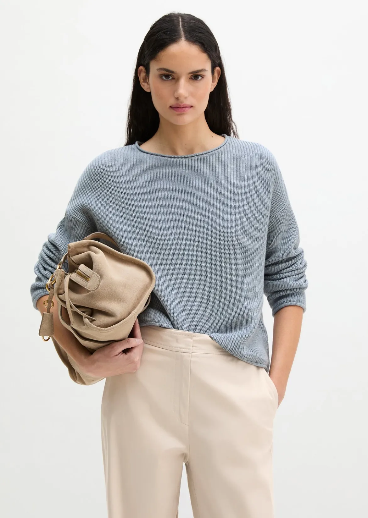 DfC-Strickpullover oversize aus Heavy-Weight-Organic-Cotton