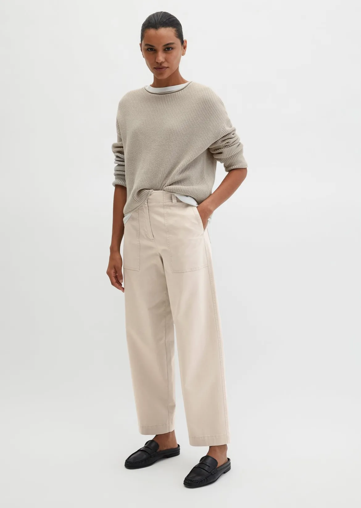DfC-Strickpullover oversize aus Heavy-Weight-Organic-Cotton
