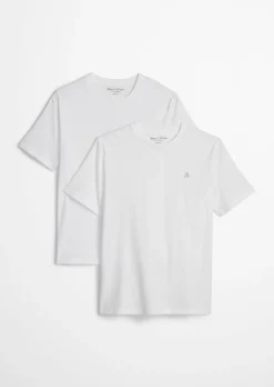 Doppelpack Rundhals-T-Shirts regular aus reiner Bio-Baumwolle