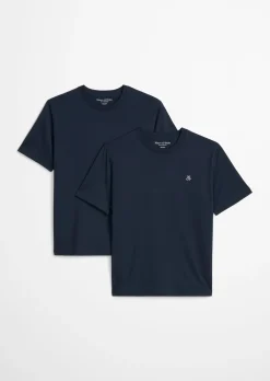 Doppelpack Rundhals-T-Shirts regular aus reiner Bio-Baumwolle