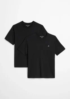 Doppelpack Rundhals-T-Shirts regular aus reiner Bio-Baumwolle