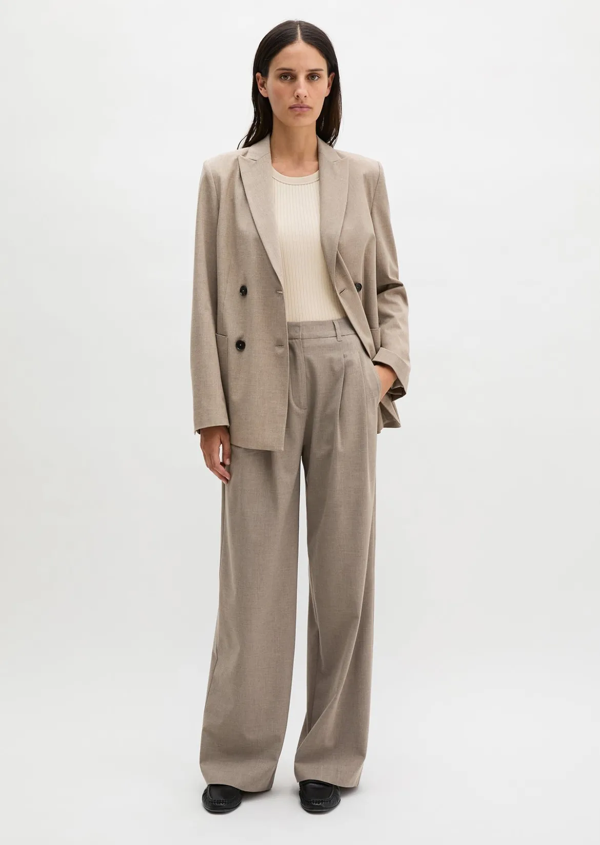 Doppelreiher Blazer slim aus Summer Wool