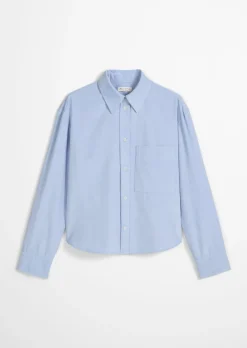 Feincord-Bluse relaxed aus softem Baumwolle-Lyocell-Mix