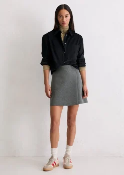 Feincord-Bluse relaxed aus softem Baumwolle-Lyocell-Mix
