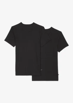 Feinripp-T-Shirt im 2er Pack