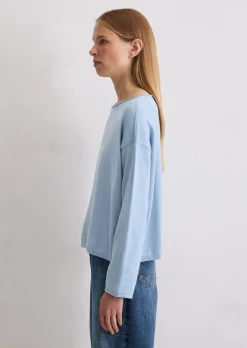 Feinstrickpullover loose aus reiner Bio-Baumwolle