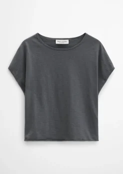 Feinstrick-Pullover loose mit überschnittener Schulter