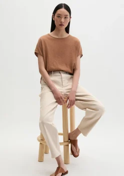 Feinstrick-Pullover loose mit überschnittener Schulter