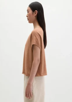 Feinstrick-Pullover loose mit überschnittener Schulter