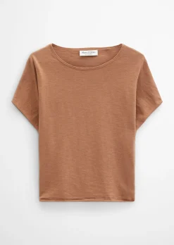 Feinstrick-Pullover loose mit überschnittener Schulter