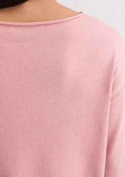Feinstrickpullover loose aus reiner Bio-Baumwolle