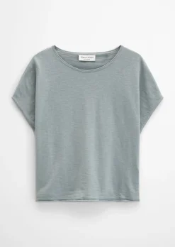 Feinstrick-Pullover loose mit überschnittener Schulter