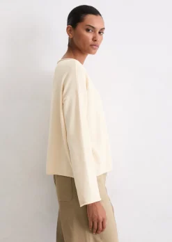 Feinstrickpullover loose aus reiner Bio-Baumwolle