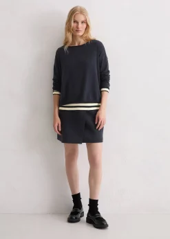 Feinstrickpullover loose aus reiner Bio-Baumwolle