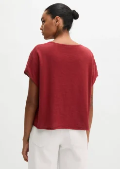 Feinstrick-Pullover loose mit überschnittener Schulter