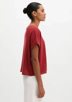 Feinstrick-Pullover loose mit überschnittener Schulter