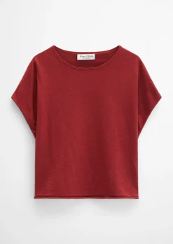 Feinstrick-Pullover loose mit überschnittener Schulter