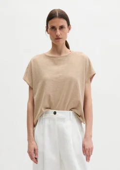Feinstrick-Pullover loose mit überschnittener Schulter